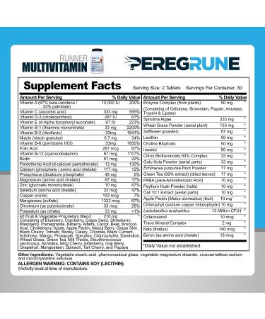 Runner Multivitamin & Joint Support Supplement | Antioxidants, B Complex, Probiotics, Glucosamine Chondroitin MSM | GMP Certified - Buy Online on GoSupps.com