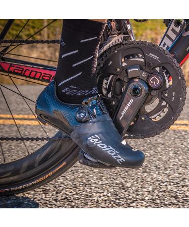 veloToze Toe Cover for Road Cycling Shoes - Keep Feet Warm in Cool Spring & Fall Weather - One Size Black - Buy Online on GoSupps.com