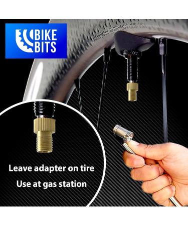 Bike Bits Brass Presta Valve Adapter (4 Pack) - Convert to Schrader, Inflate With Bike Pump or Air Compressor - Buy Online on GoSupps.com
