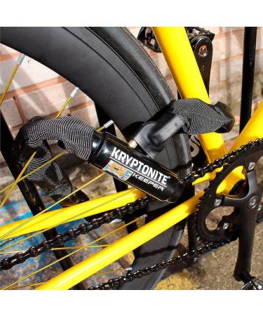 Kryptonite Keeper 785 Integrated Bike Lock Chain - 33.5-Inch, Black | Secure Your Bicycle with Confidence - Buy Online on GoSupps.com