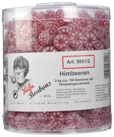 K fa raspberry fruit candy hard caramels 700 pieces 2 kg 1 pack (1 x 2 kg)