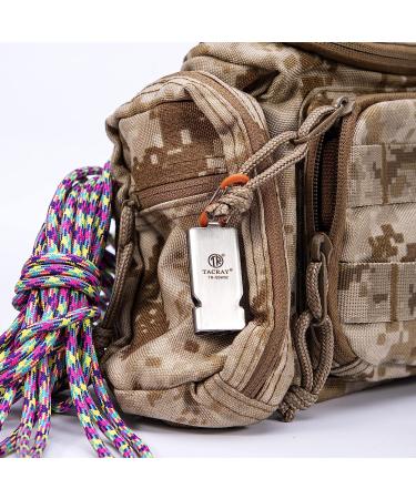 TACRAY Emergency Whistle Survival Loud | Three-Tube Silver Whistle for Safety, Survival, Hiking, Camping, Child Safety, Pets Training - Buy Online on GoSupps.com