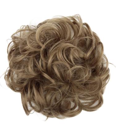 CAISHA by PRETTYSHOP Messy Scrunchie Bun Voluminous Wavy Hairpiece Heat-resistant Synthetic Fibres Dark Blonde G9A dark blonde #16 G9A