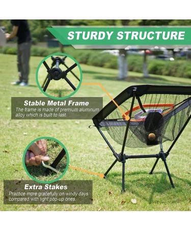 SENSECLUB Indoor Golf Chipping Net with Mat and Practice Balls - Perfect Golf Target for Backyard Swing Game - Great Golf Gift Idea - Buy Online on GoSupps.com