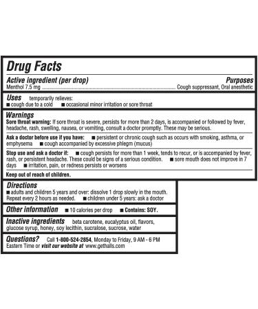 HALLS Relief Honey Lemon Cough Drops - 14 Drops | Fast Shipping Worldwide - Buy Now - Buy Online on GoSupps.com