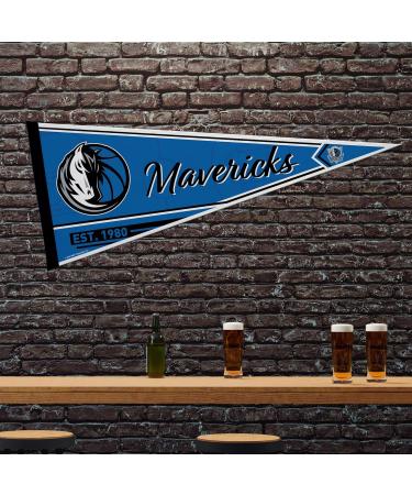 Rico Industries NBA Dallas Mavericks Classic Soft Felt Pennant - 30.5 x 76.2 cm for Home Decoration | Perfect for Playroom Man Cave and Bedroom - Buy Online on GoSupps.com