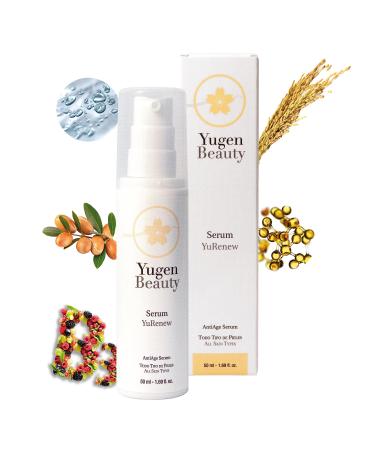 Yugen Beauty Anti-aging and anti-wrinkle serum 50 ml - YuRenew AntiAge Serum | Anti-wrinkle | Moisturizing - PRESERVATIVES 2-year shelf life (unopened) | Yugen Beauty