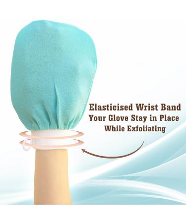 Elbahya Exfoliating Mitt Body Kessa Hammam - 100% Viscose Fiber - Gold Pack - Dead Skin Remover for Keratosis Pilaris - Buy Online on GoSupps.com