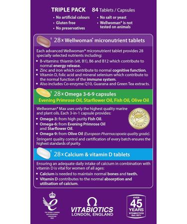 Vitabiotics Wellwoman Max 84 Capsules - 84 Count | Pack of 1 - Buy Online on GoSupps.com