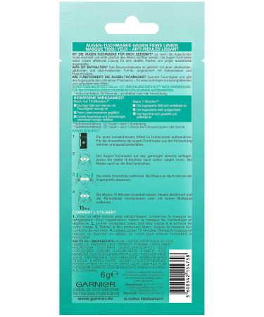 Garnier Eye Mask Coconut Water + Hyaluronic Acid - Pack of 5 | Hydrating Under-Eye Treatment - Buy Online on GoSupps.com