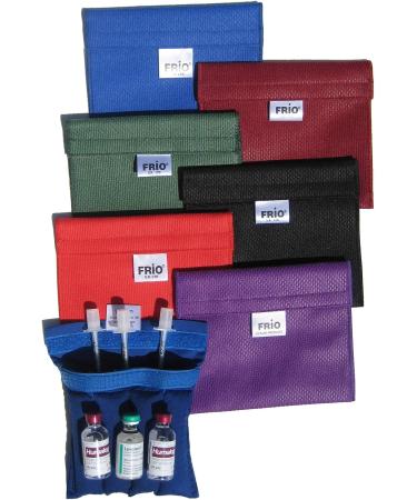 FRIO Eye Drop Cooling Wallet | Reusable Medication Cooler - Burgundy | Up to 45 Hours Cool Time - No Freezing Required - Buy Online on GoSupps.com