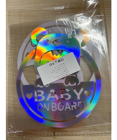 Baby on Board Stickers - Cute Removable Car Safety Stickers (2PCs) - International Shipping Available - Buy Online on GoSupps.com