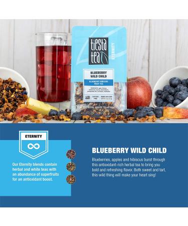 Tiesta Tea Blueberry Wild Child - Loose Leaf Hibiscus Herbal Tea, 1.8 oz, Caffeine-Free, 20-25 Cups - Buy Online on GoSupps.com