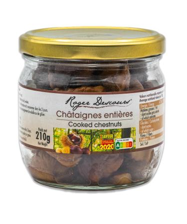 Food-united chestnuts cooked 210g |Maroni |Marroni |Dining chestnuts |Edelkastania |Roast chestnuts |from France |By Roger Descours |For chestnut soup chestnut puree chestnut cream (1)