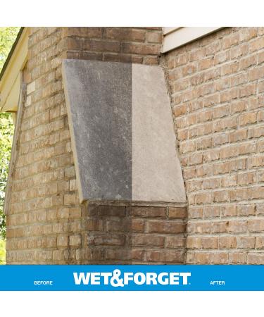 Wet & Forget 128oz Outdoor Cleaner Concentrate - Moss, Mold, Mildew & Algae Stain Remover - Buy Online on GoSupps.com