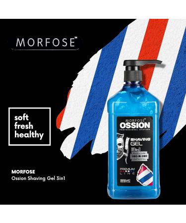 Morfose Shaving Gel | Soothing Aloe Vera & Vitamin E | Best for Sensitive Skin | 30.43 Fl Oz - Protects from Nicks & Cuts - Buy Online on GoSupps.com