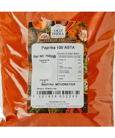Old India Paprika 100 ASTA 750g - Premium Quality Spice (Pack of 1) - Buy Online on GoSupps.com