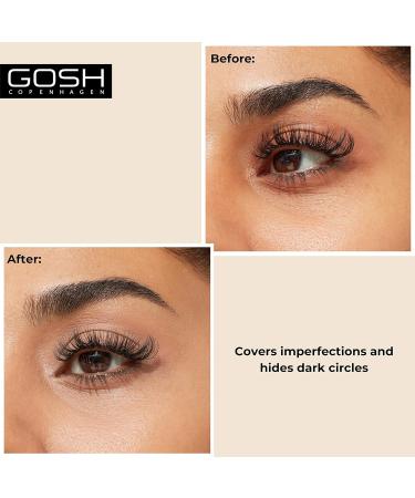 GOSH High Coverage Concealer 004 Natural - Cover Dark Circles Redness & Impurities | Vegan Makeup 21.5 g - International Shipping Available - Buy Online on GoSupps.com