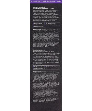 Carols Daughter Black Vanilla Moisture and Shine Shampoo and Conditioner Set - Sulfate Free, Hydrating Formula for Dry and Dull Hair - Buy Online on GoSupps.com