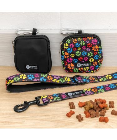 Merlin Pet Products Small Dog Treat Bag Training Pouch Pocket Size Travel Walking Walk Treats Pouch Bag For Lead Treats (Black) - Buy Online on GoSupps.com