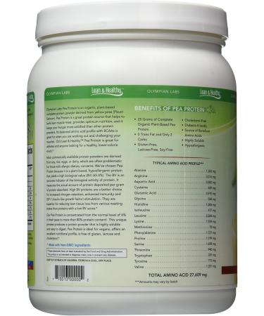 Buy Olympian Labs Vanilla Pea Protein - 494g 13 Servings | Premium Vegan Protein Powder for Muscle Support - Free International Shipping - Buy Online on GoSupps.com