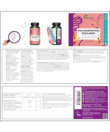 Saccharomyces Boulardii | 7 Milliards d UFC | PREBIOTIQUE et PROBIOTIQUE | Avec Levure de Bi re | 3 MOIS | VEGAN | Vegavero  - Buy Online on GoSupps.com