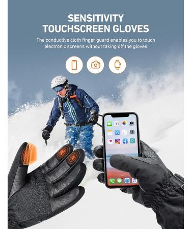 AstroAI Winter Snow Ski Gloves Mens Womens Waterproof & Windproof Touchscreen Gloves for Cold Weather Running Cycling Snowboarding Driving Outdoor Work Small - Buy Online on GoSupps.com