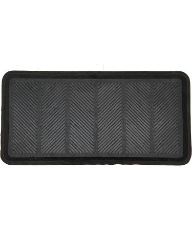Ottomanson Easy Clean Waterproof Non-Slip 16 x 32 Indoor/Outdoor Rubber Boot Tray (Black) - Buy Online on GoSupps.com