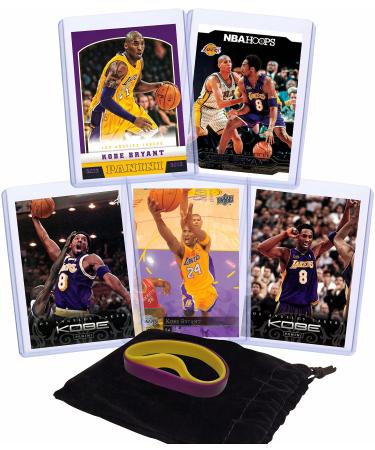 Kobe Bryant (5) Assorted Basketball Cards Bundle - Los Angeles Lakers Trading Cards - MVP # 24