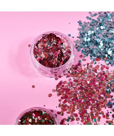 Moon Glitter Biodegradable Eco Chunky Glitter - Blossom 3g | Bio Festival Makeup for Face, Body, Nails, Hair, Lips - Buy Online on GoSupps.com