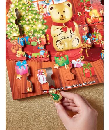 Lindt Advent Calendar BEAR - Advent Calendar for Children - Milk Chocolate - Bears Bars Sweets - 172 - Buy Online on GoSupps.com