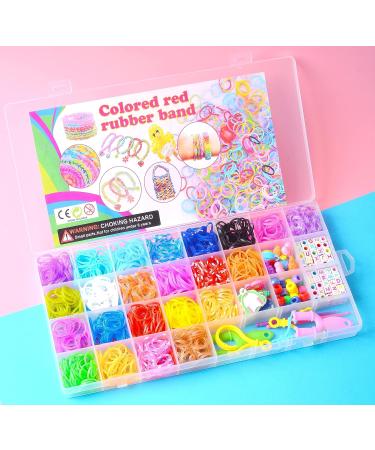 Kids Rubber Band Bracelet Making Kit with 23 Bright Colour Bands - DIY Friendship Bracelet Gift Set - Buy Online on GoSupps.com