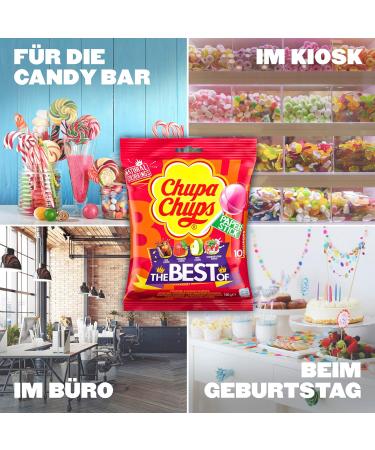  Chupa Chups The Best LoLLIPOPS 10 Pack (NEW PACK) - Buy Online on GoSupps.com