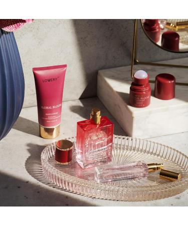 Womens Valentines Gifts Floral Bloom Perfume Set 4 in 1 Womens Perfume & Deodorant Eau de Parfum Fragrance Sets - Perfumes for Women Gift Set with Antiperspirant Stick Body Lotion & Mini Perfume - Buy Online on GoSupps.com