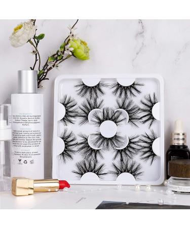 Shop 3D/8D Natural Thick Long Handmade Eyelashes - 7 Pairs Black Lashes for Makeup & Cosplay | International Shipping Available - Buy Online on GoSupps.com