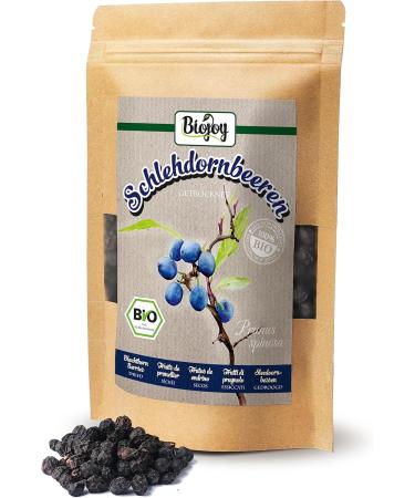 Biojoy Organic blackthorn fruits (250 g) dried and whole ideal for tea and infusion (Prunus spinosa) - Buy Online on GoSupps.com