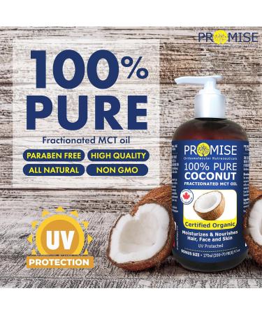 500ml (16oz) PURE COCONUT FRACTIONATED MCT OIL Moisturizes & Nourishes Hair Face and Skin UV Protected Non GMO Made in Canada (500ml) 500 ml (Pack of 1) - Buy Online on GoSupps.com