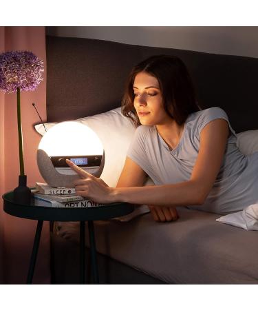 Buy Lumie Bodyclock Luxe 700FM - Light Alarm Clock with FM Radio Bluetooth Speaker & Low Blue Light | International Shipping Available - Buy Online on GoSupps.com
