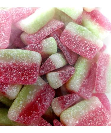 Vegan Fizzy Watermelon Sweet slices 1kg Share Bag Veggie sweet by Vidal Watermelon Slices