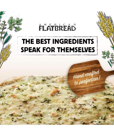 American Flatbread Frozen Premium Cheese and Herb Pizza 13.8 oz (Pack of 6) - Handmade, Wood-Fired, Thin & Crispy - Buy Online on GoSupps.com