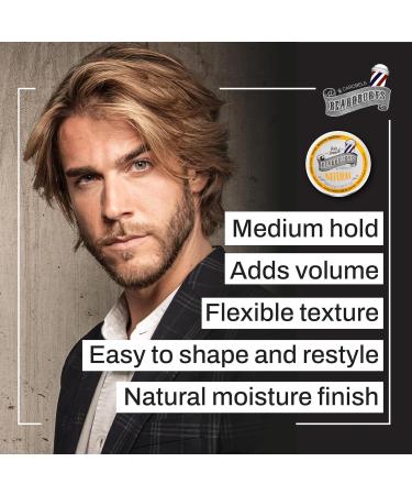 Beardburys Natural Hair Pomade - Medium Hold Half Matt Wax for Men | Professional Hair Styling 100ml - Buy Online on GoSupps.com