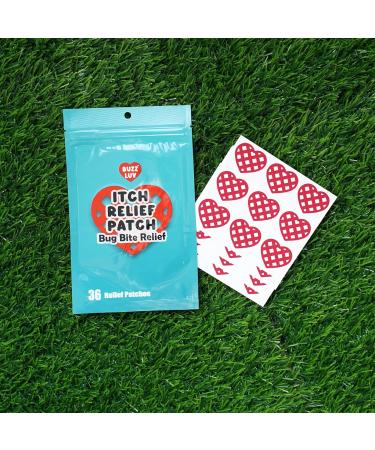 Heart Insect Bite Itch Relief Patch | All Natural After Bite Treatment | Anti-Itch Cream Alternative for Mosquitoes Ticks & More | Instantly Reduces Swelling - Buy Online on GoSupps.com