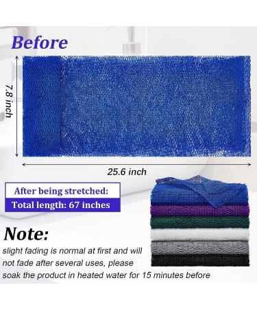 African Exfoliating Net Bath Sponge Set for Smooth Skin - 6 Pieces (Retro Color) - Buy Online on GoSupps.com