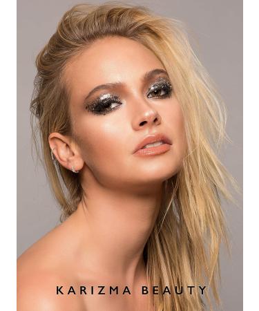 Platinum Biodegradable Chunky Glitter - Karizma Beauty Silver Bio Glitter - Eco-Friendly Festival Face Glitter 10g - Buy Online on GoSupps.com