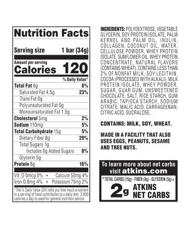 Atkins Endulge Chocolate Chip Cheesecake Dessert Bar - Keto-Friendly (30 Bars) - Buy Online on GoSupps.com