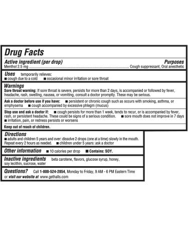 HALLS Soothe Honey Vanilla Cough Drops - 30 Drops | Best International Shipping - Buy Online on GoSupps.com