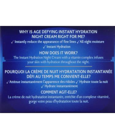 Olay Age Defying Instant Hydration Night Cream 1.7 Oz - Anti-Aging Moisturizer for Youthful Skin | International Shipping Available - Buy Online on GoSupps.com