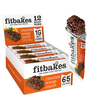 Fitbakes : 65 Calories Mini Chocolate Orange Bars (12x19g) Diabetic Chocolate Keto Bar Keto Chocolate Low Carb Snack Low Calorie Snack Sugar Free Sweet Sugar Free Chocolate Fit Bake Keto Snack Chocolate Orange 12 count (Pack of 1)