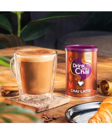 Drink Me Chai Dirty Chai Latte 200g - Colombian Arabica Coffee & Secret Chai Recipe | Just Add Water Powder - Pack of 1 - Buy Online on GoSupps.com