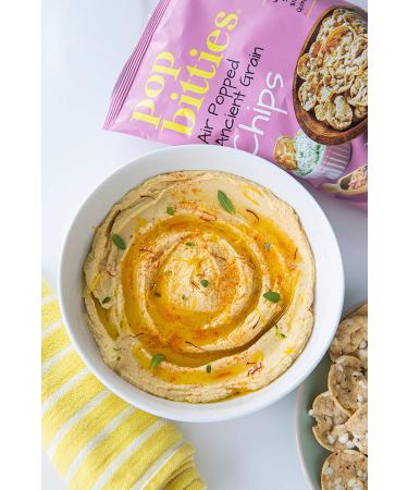 Pop Bitties Ancient Grain Chips - Gluten Free, Vegan Snack with Popped Sorghum, Quinoa, Brown Rice, Chia - Pink Himalayan Salt Flavor - Non-GMO, Allergen Friendly - Buy Online on GoSupps.com